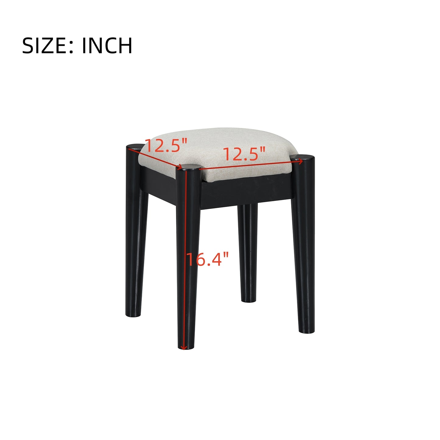 39" Retro Bohemian Style Wooden Makeup Vanity Set with Charging Plug&USB Port and Stool, Dressing Table with 3 Storage Drawers and 1 Rectangular Rattan Drawer, Black