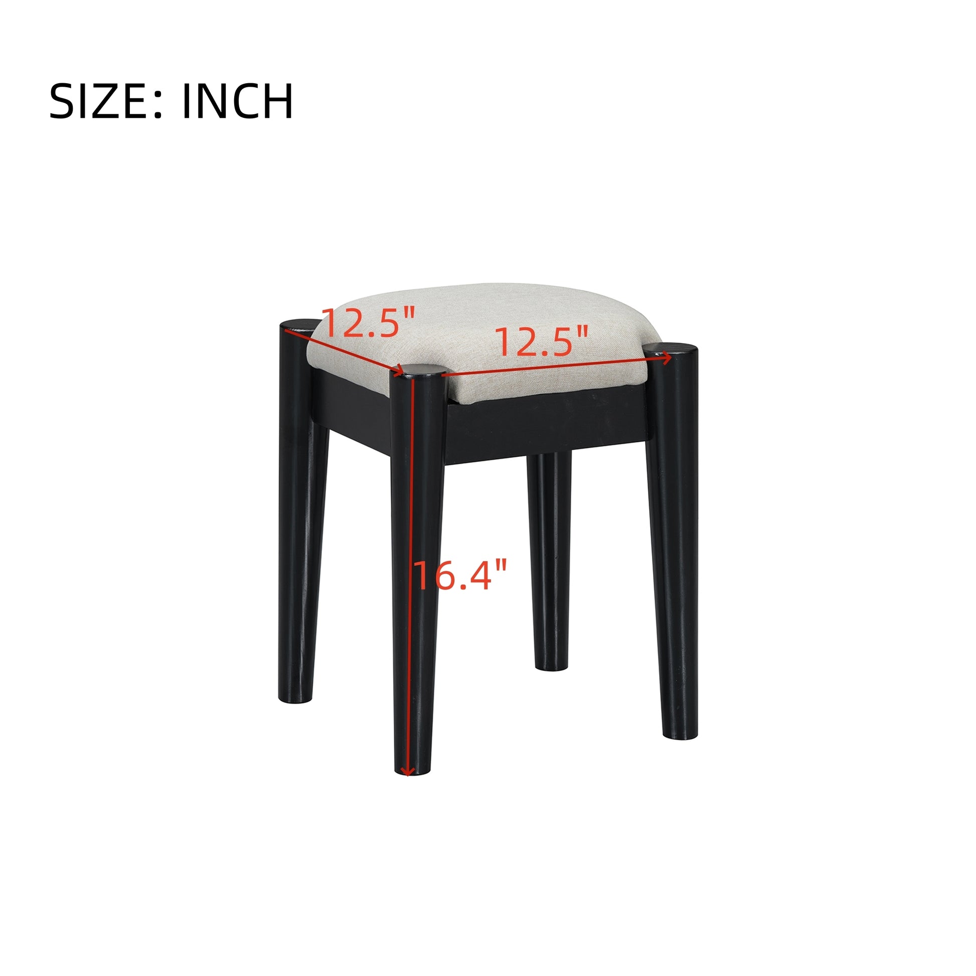 39" Retro Bohemian Style Wooden Makeup Vanity Set with Charging Plug&USB Port and Stool, Dressing Table with 3 Storage Drawers and 1 Rectangular Rattan Drawer, Black