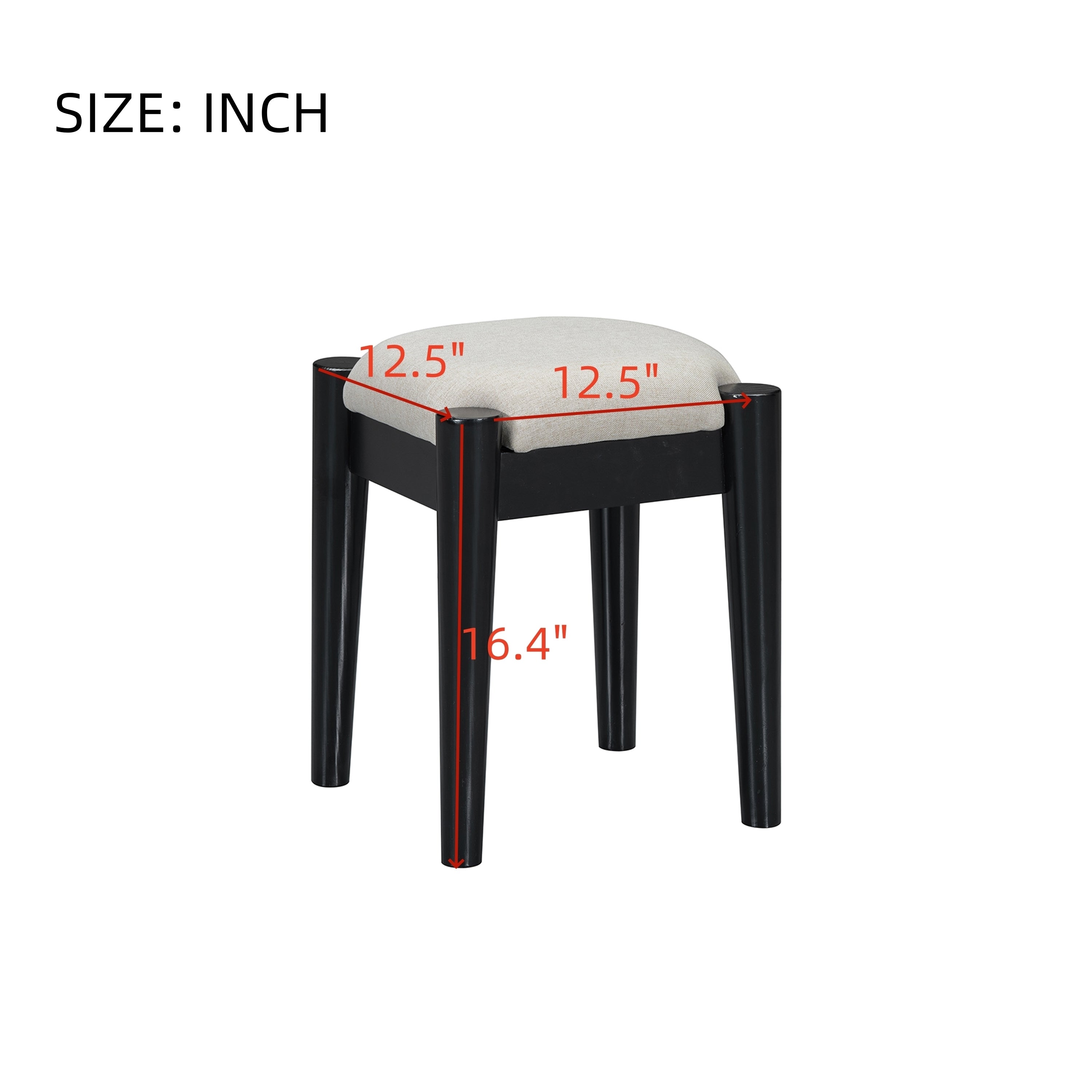 39" Retro Bohemian Style Wooden Makeup Vanity Set with Charging Plug&USB Port and Stool, Dressing Table with 3 Storage Drawers and 1 Rectangular Rattan Drawer, Black