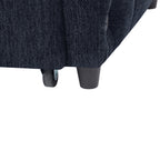 52.8 Loveseat Sofa Pull-out Sofa Bed Tufted Sleeper Sofa with an Adjustable Backrest, Three USB Ports and Two Lumbar Pillows for Living Room, Blue