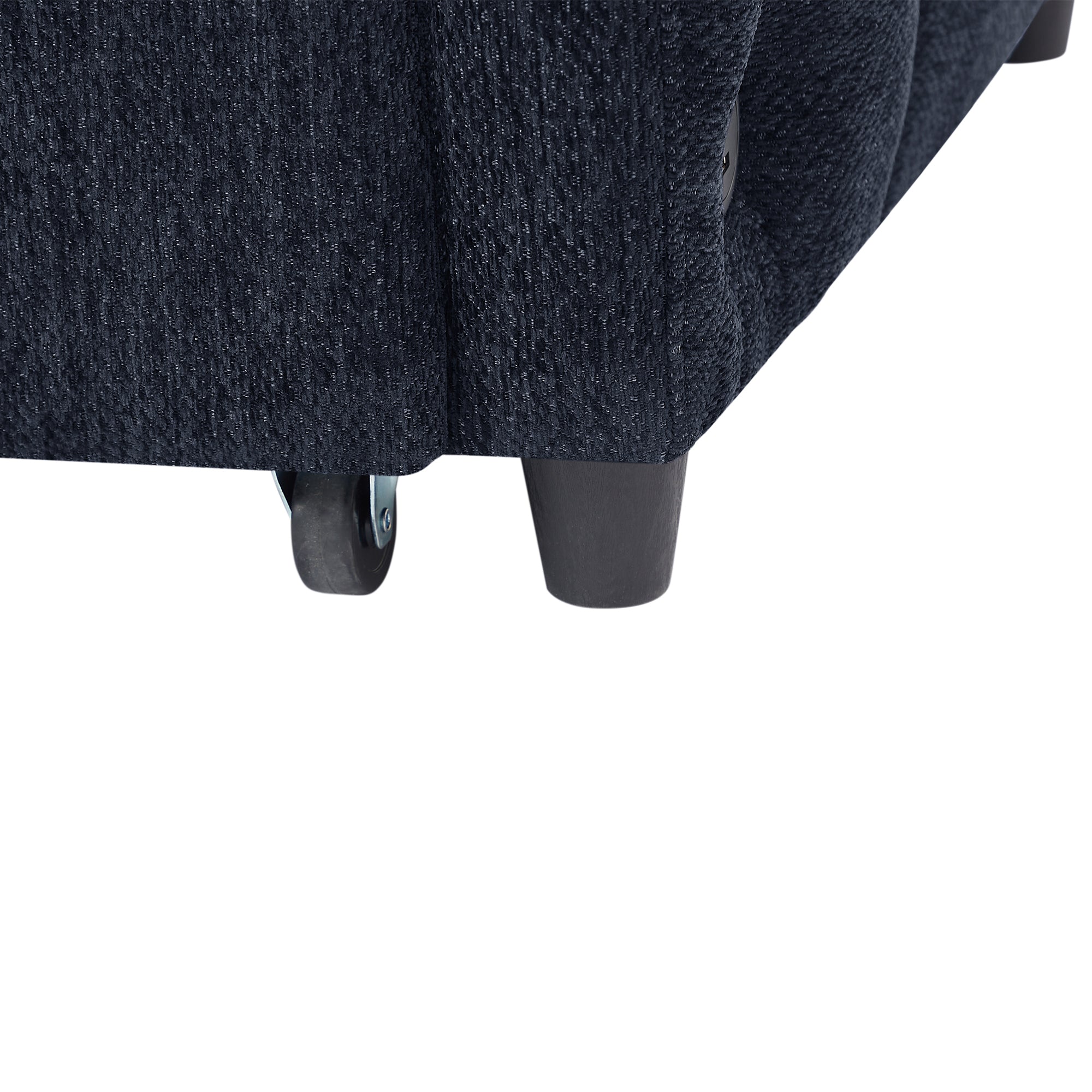 52.8 Loveseat Sofa Pull-out Sofa Bed Tufted Sleeper Sofa with an Adjustable Backrest, Three USB Ports and Two Lumbar Pillows for Living Room, Blue