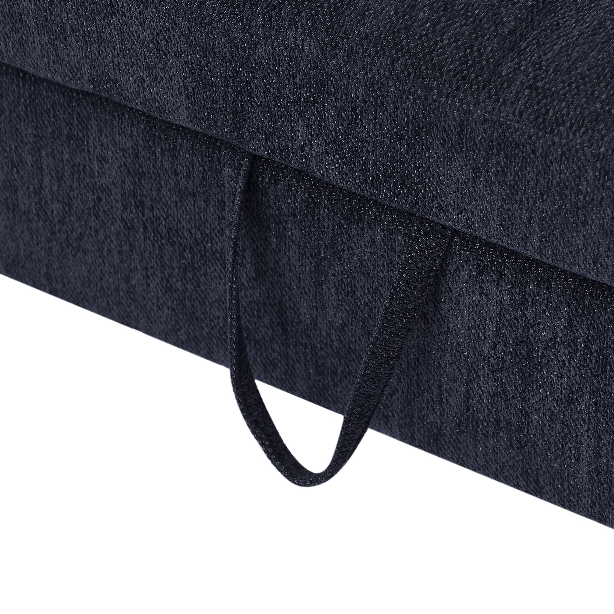 52.8 Loveseat Sofa Pull-out Sofa Bed Tufted Sleeper Sofa with an Adjustable Backrest, Three USB Ports and Two Lumbar Pillows for Living Room, Blue