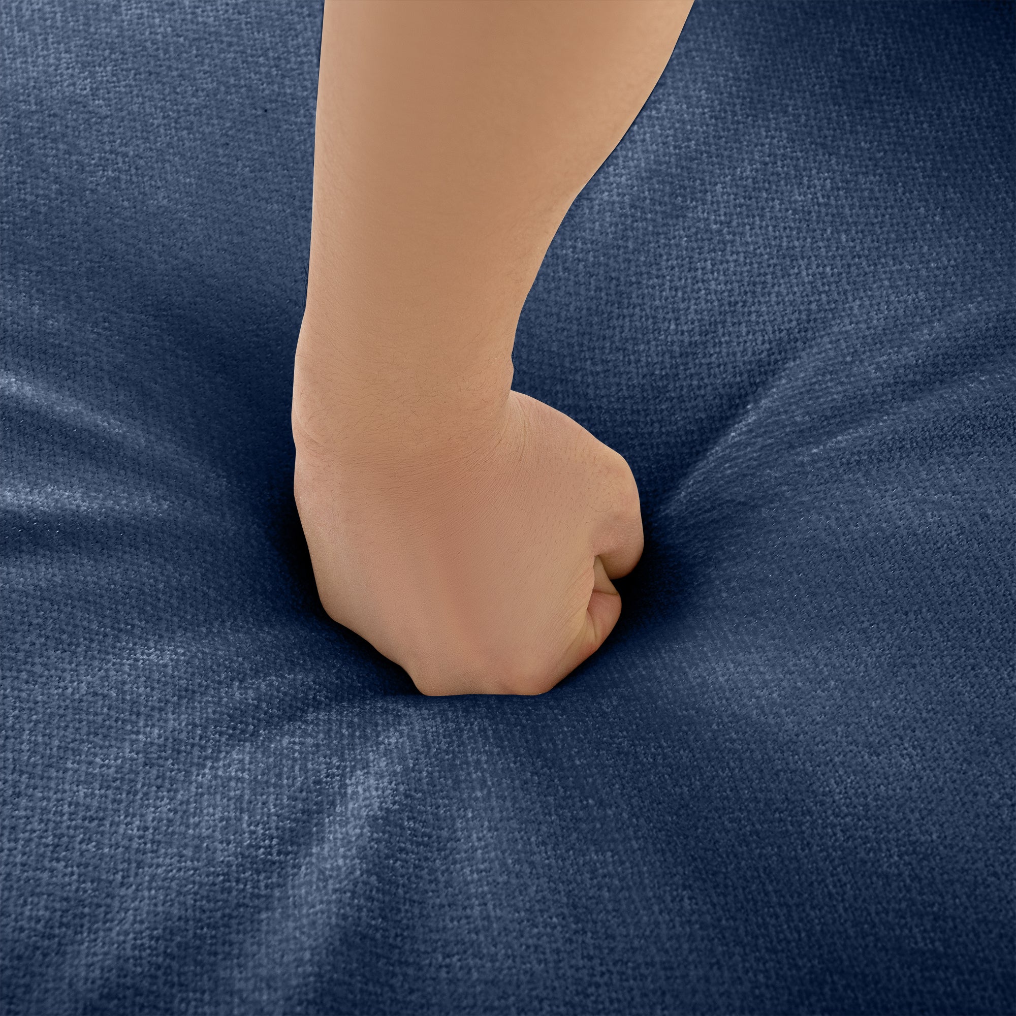 Modular Sectional Sofa with Storage, Cylindrical Backrest and Armrests Deep Comfortable Seating,Durable and Supportive for Living Room,4 Seat Sofa,Blue