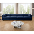 Modular Sectional Sofa with Storage, Cylindrical Backrest and Armrests Deep Comfortable Seating,Durable and Supportive for Living Room,4 Seat Sofa,Blue