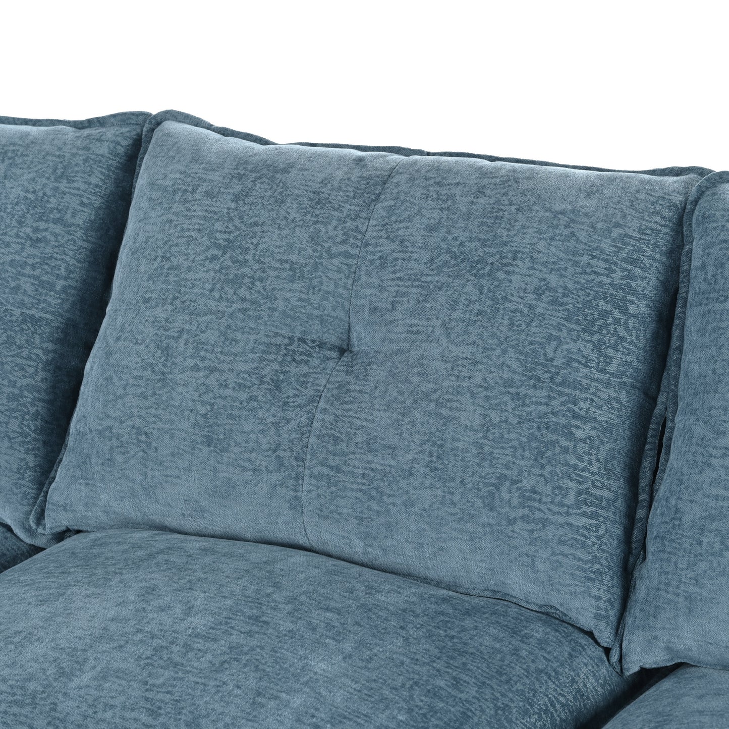 U_STYLE U-Shaped Chenille Sectional Sofa with Adjustable Armrest Pillows - Perfect for Living Rooms, Offices, and Spacious Spaces