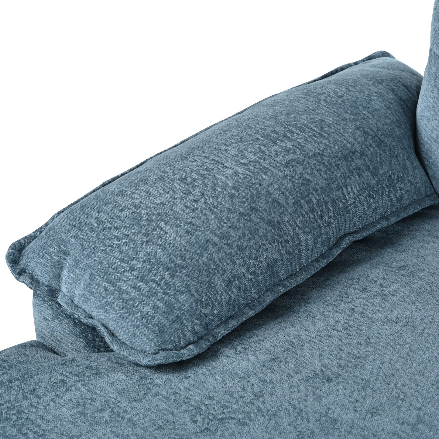 U_STYLE U-Shaped Chenille Sectional Sofa with Adjustable Armrest Pillows - Perfect for Living Rooms, Offices, and Spacious Spaces