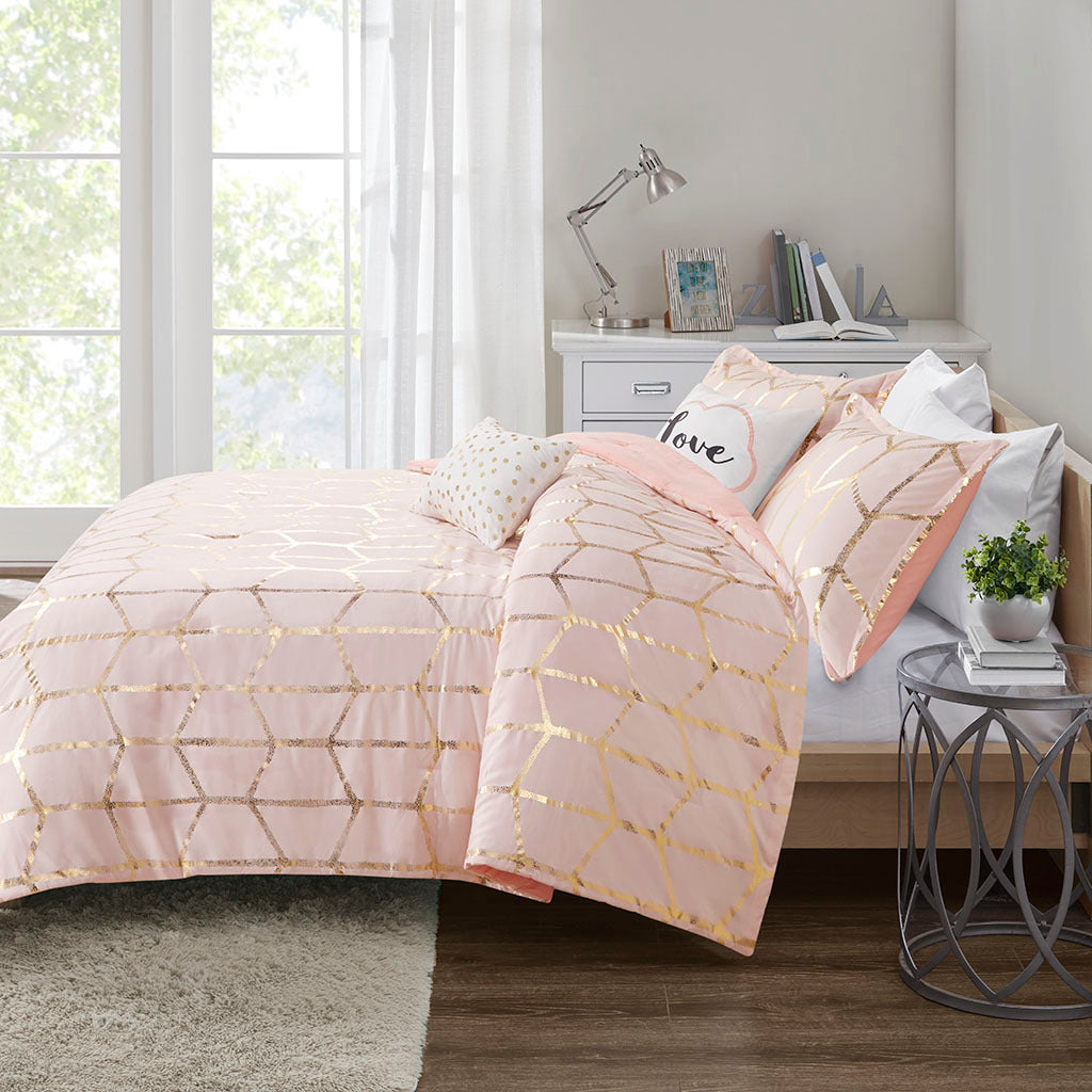 Metallic Printed Comforter Set