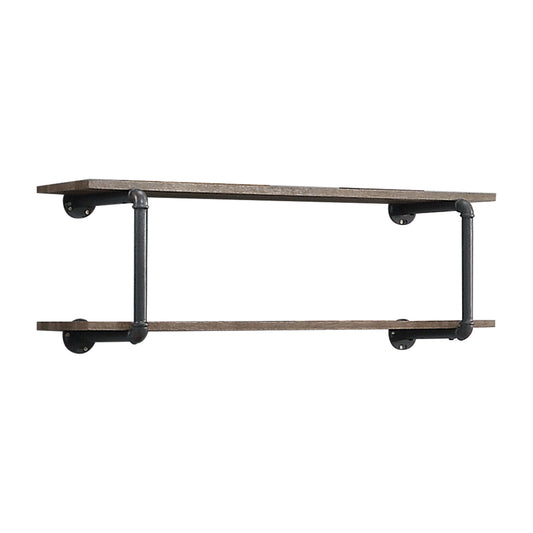 Brantley Antique Oak & Sandy Gray Finish Wall Rack