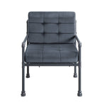 Brantley Gray Velvet & Sandy Gray Finish Accent Chair