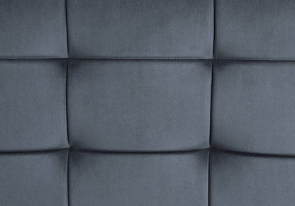 Brantley Gray Velvet & Sandy Gray Finish Ottoman