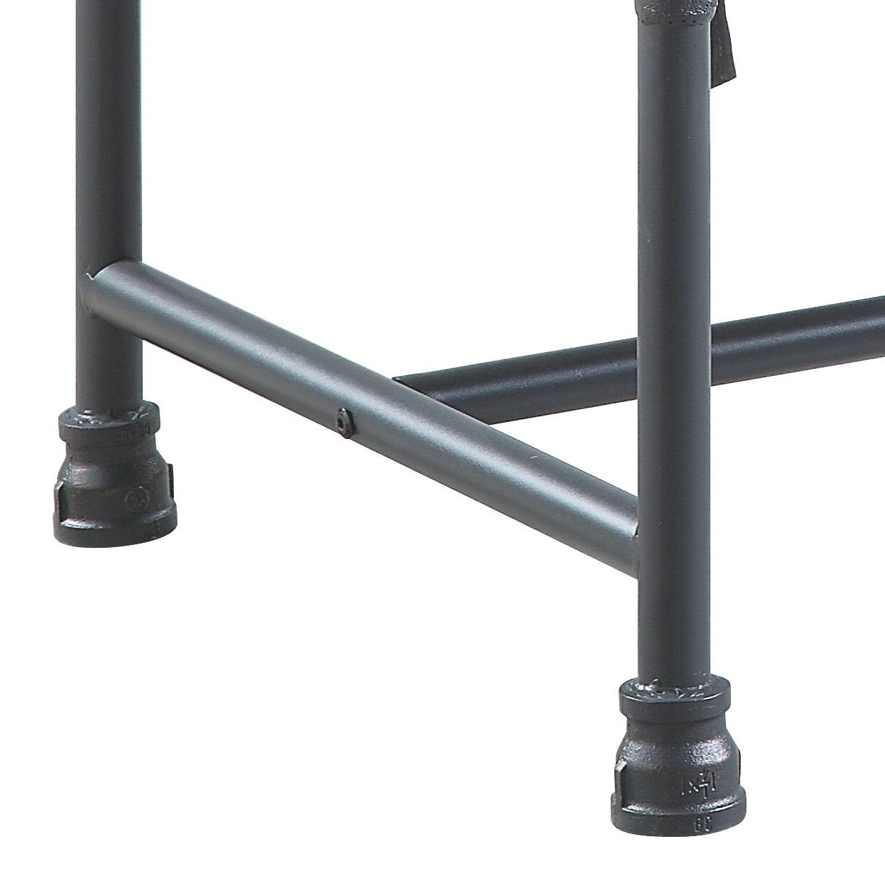 Brantley Gray Velvet & Sandy Gray Finish Ottoman