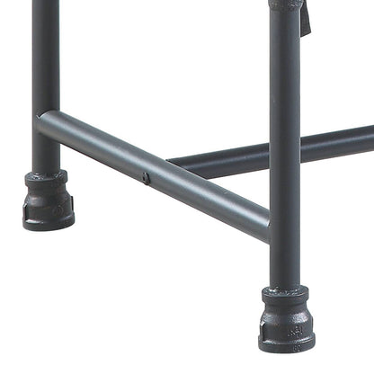 Brantley Gray Velvet & Sandy Gray Finish Ottoman