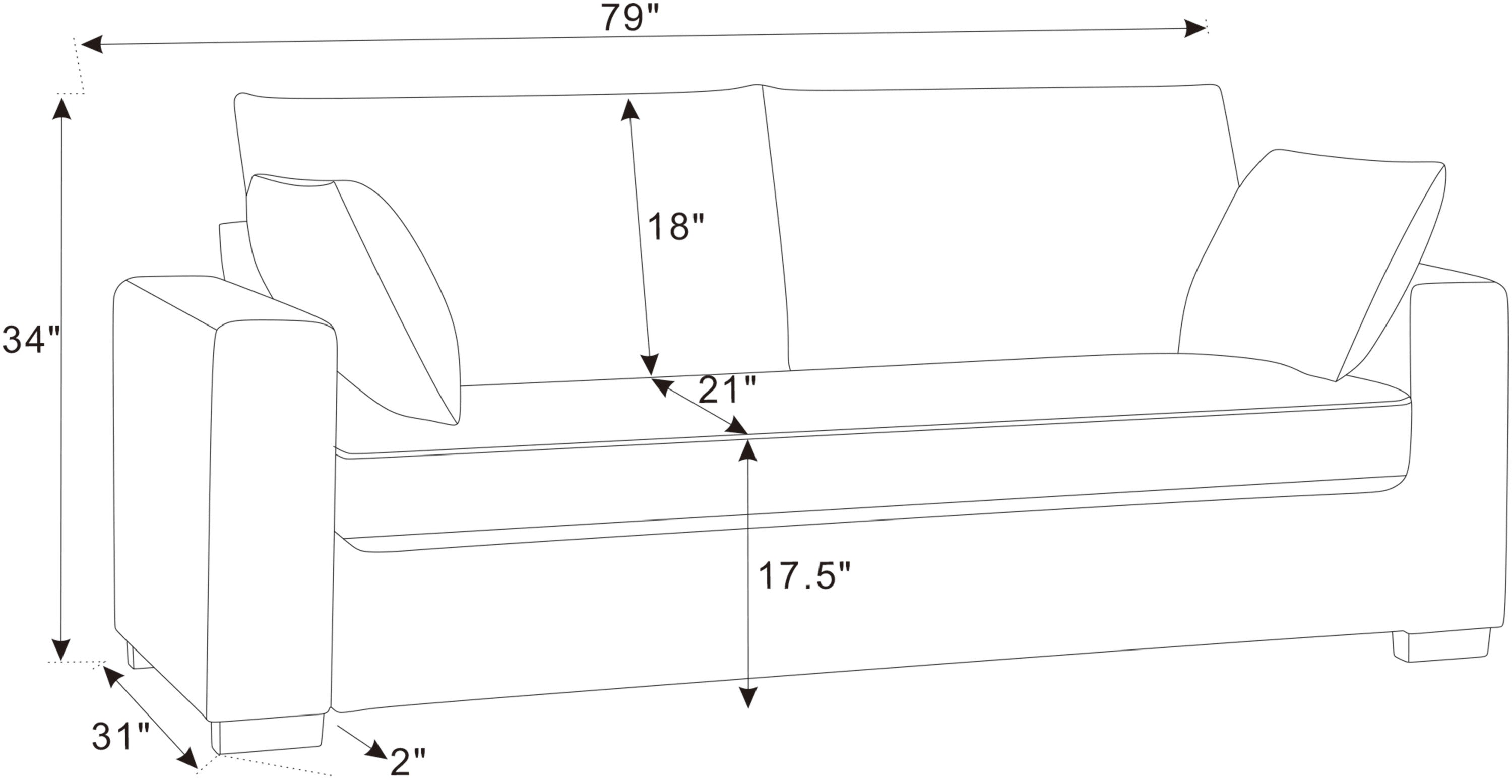 Coastal Haven Corduroy Sofa