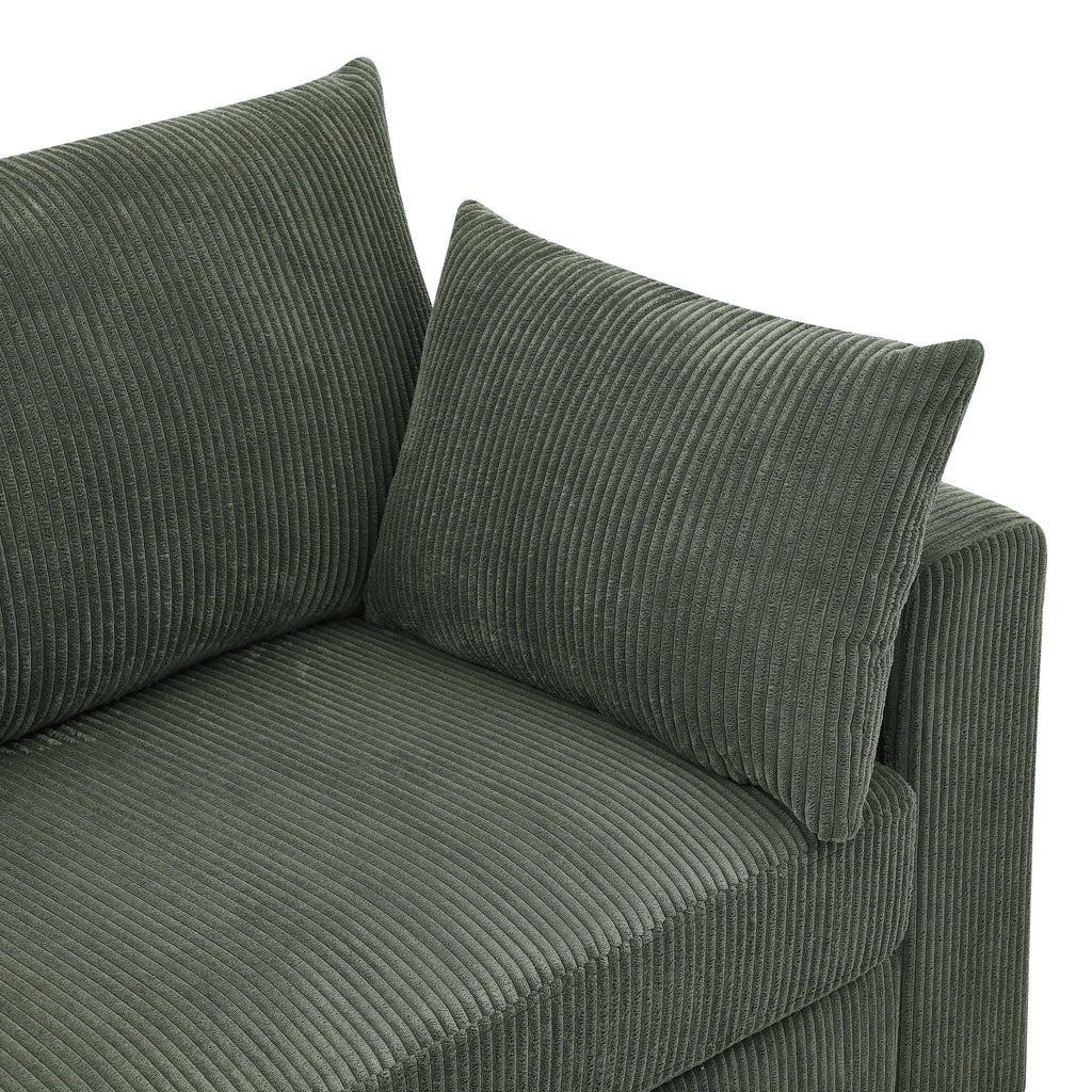 Coastal Haven Corduroy Sofa