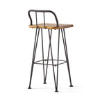 DENALI INDUSTIAL WOOD AND METAL BARSTOOL