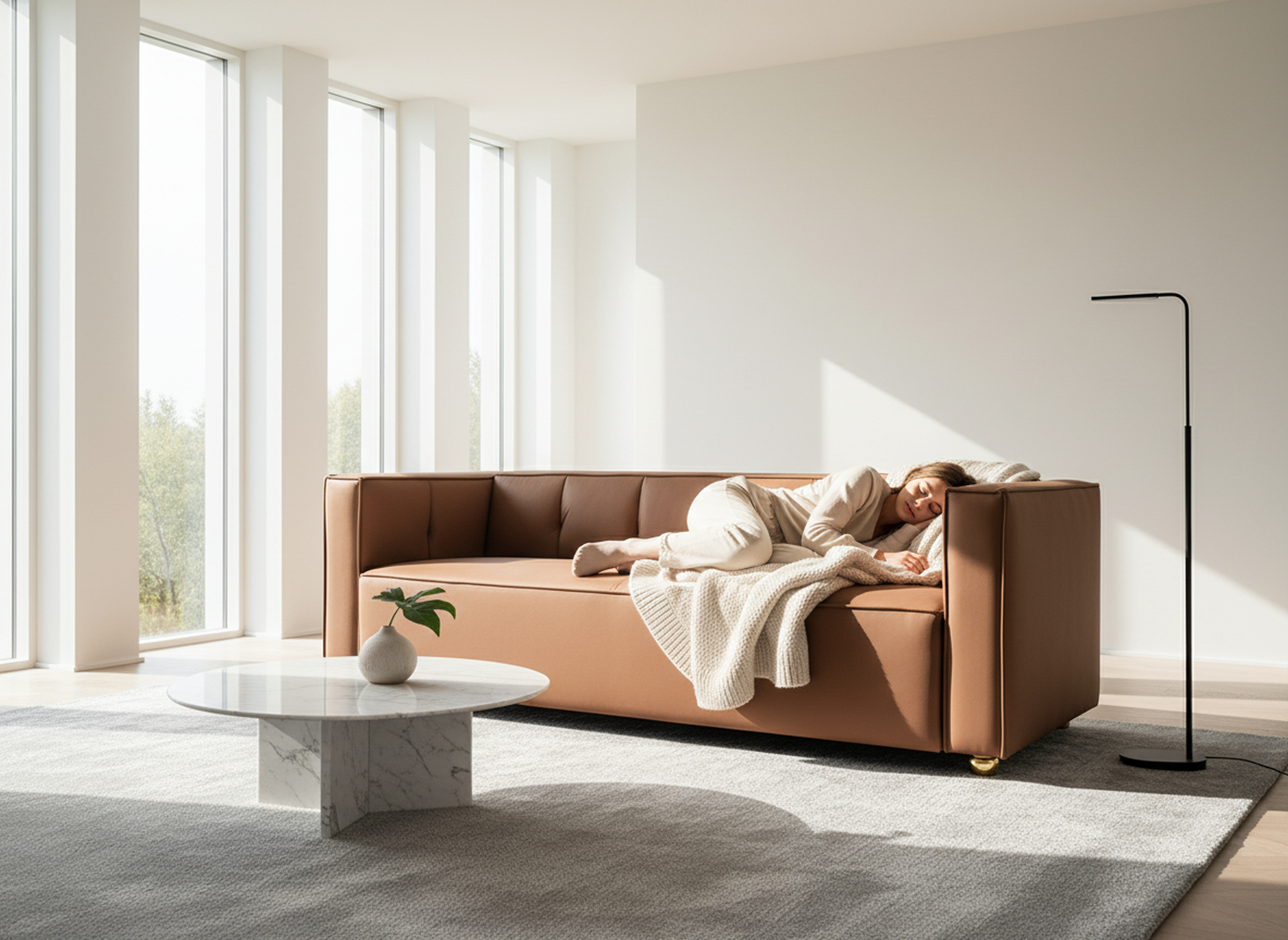 Polyester Sofa with Tufted Low Back Design, Elegant 3 Seater Couch for Coastal and Modern Farmhouse Living Rooms, 87 Inch Wide, Easy Assembly Sofa