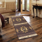 Tribes GC_YLS4005 Brown 7 ft. 10 in. x 10 ft. 3 in. Southwest Area Rug - Groovy Boardz