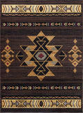 Tribes GC_YLS4005 Brown 7 ft. 10 in. x 10 ft. 3 in. Southwest Area Rug - Groovy Boardz