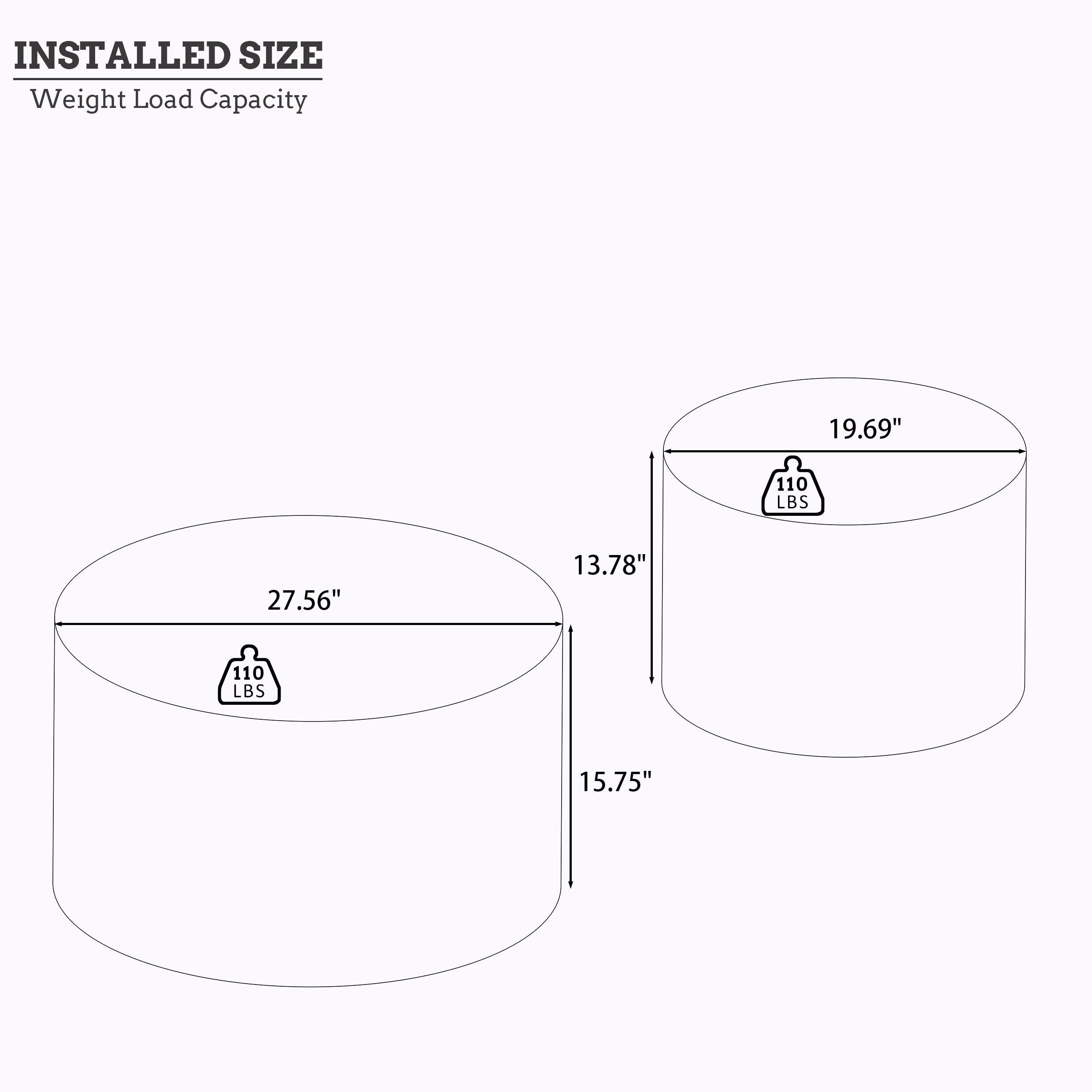 Nested Round Coffee Table Set with Burl Wood Veneer - 2-Piece MDF Storage Tables with Adjustable Feet Coffee Table