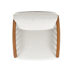 Calarono 29' Teak & Aluminum Patio Accent Arm Chair Set of 2 Sand Dune Chenille