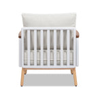 Calarono 29' Teak & Aluminum Patio Accent Arm Chair Set of 2 Sand Dune Chenille