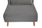 CANON Modern Velvet Foldable Sofa Bed Set of 2- 3-Position Adjustable Backrest, Converts to Twin Beds in 10 Seconds,Includes Pillows, Grey Space-Saving Living Room Furniture