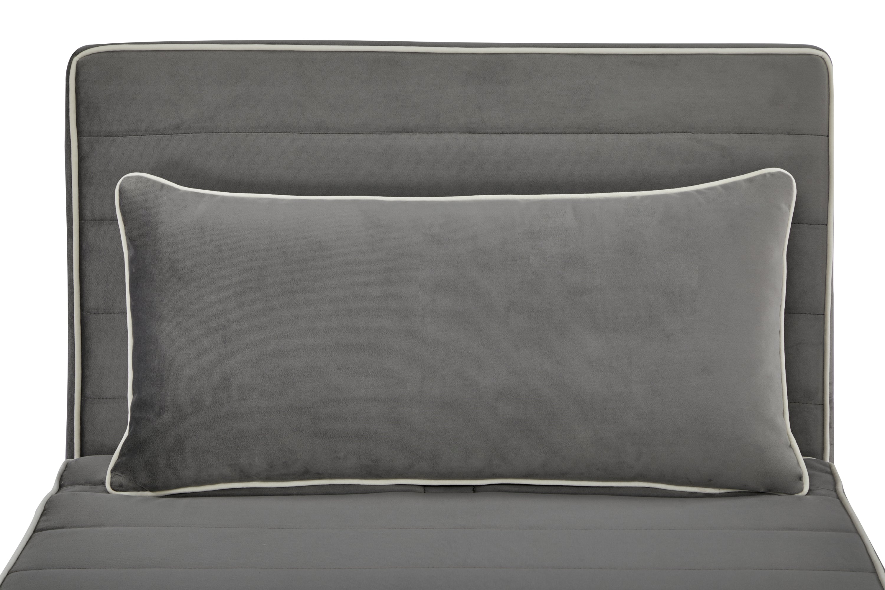 CANON Modern Velvet Foldable Sofa Bed Set of 2- 3-Position Adjustable Backrest, Converts to Twin Beds in 10 Seconds,Includes Pillows, Grey Space-Saving Living Room Furniture