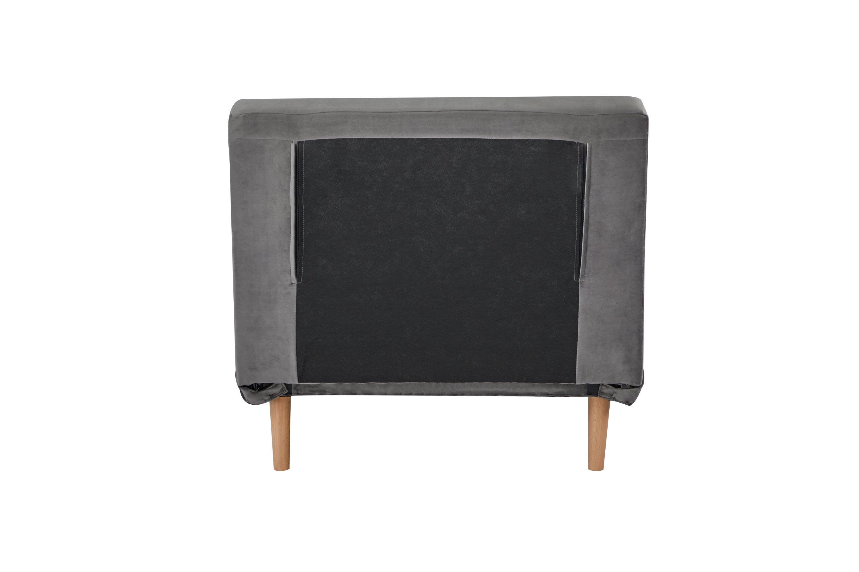 CANON Modern Velvet Foldable Sofa Bed Set of 2- 3-Position Adjustable Backrest, Converts to Twin Beds in 10 Seconds,Includes Pillows, Grey Space-Saving Living Room Furniture