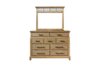 9-Drawer Dresser - Caramel finish