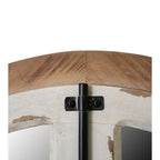 27.5" x 3" x 48" Arch Wood Wall Mirror - Groovy Boardz