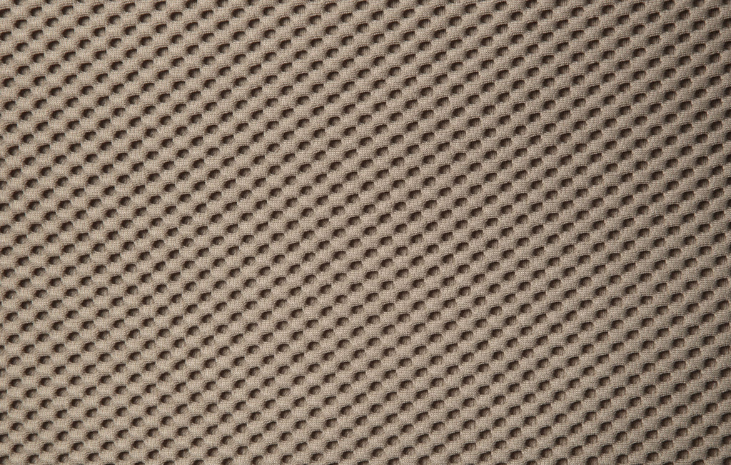 Carrick BEIGE SANDWICH MESH FABRIC Sectional Sofa with an Ottoman