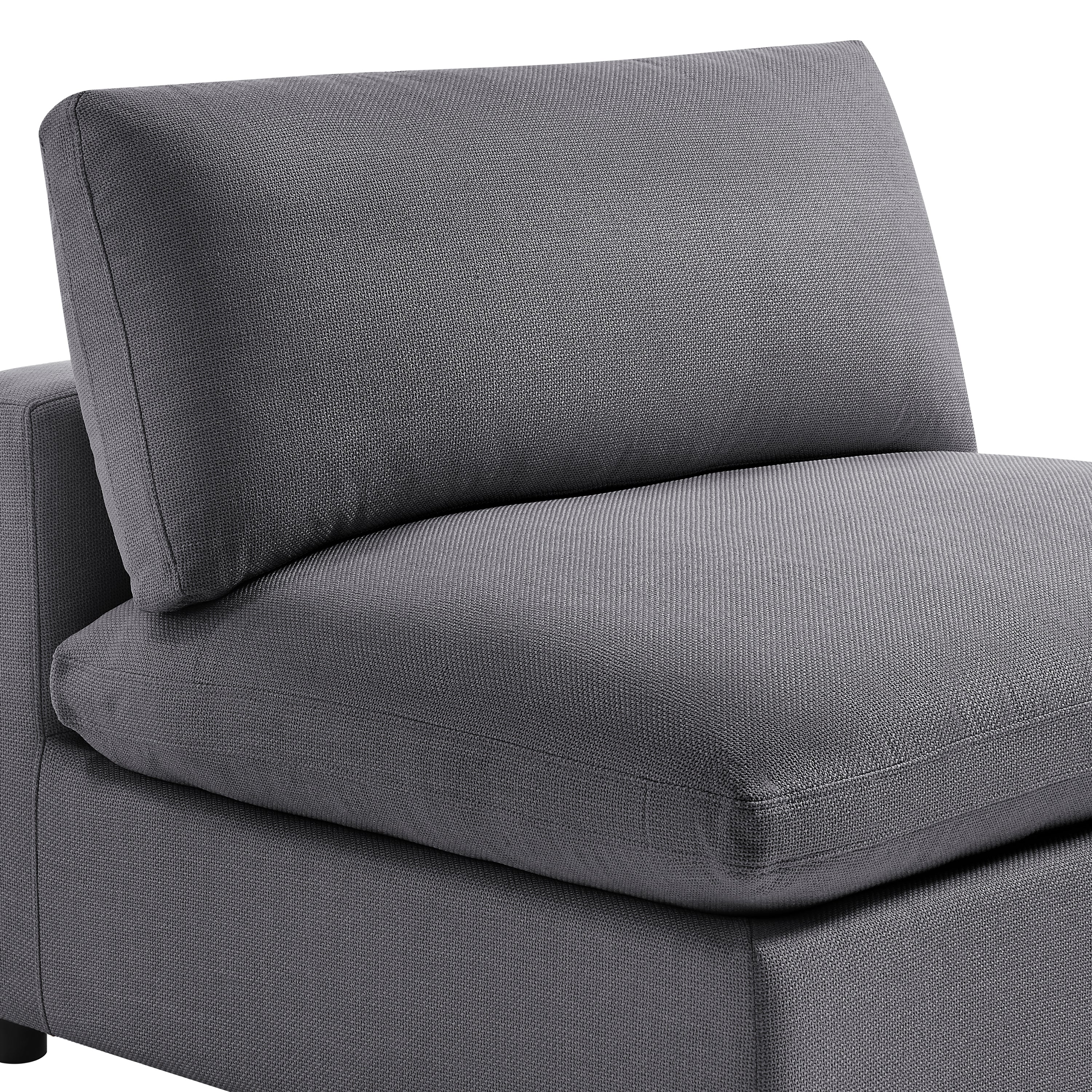Cassandra Armless Slipper Chair - Charcoal Accent Chair