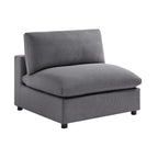 Cassandra Armless Slipper Chair - Charcoal Accent Chair