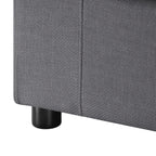 Cassandra Armless Slipper Chair - Charcoal Accent Chair
