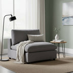 Cassandra Armless Slipper Chair - Charcoal Accent Chair