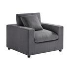 Cassandra Modern Armchair - Charcoal Accent Chair