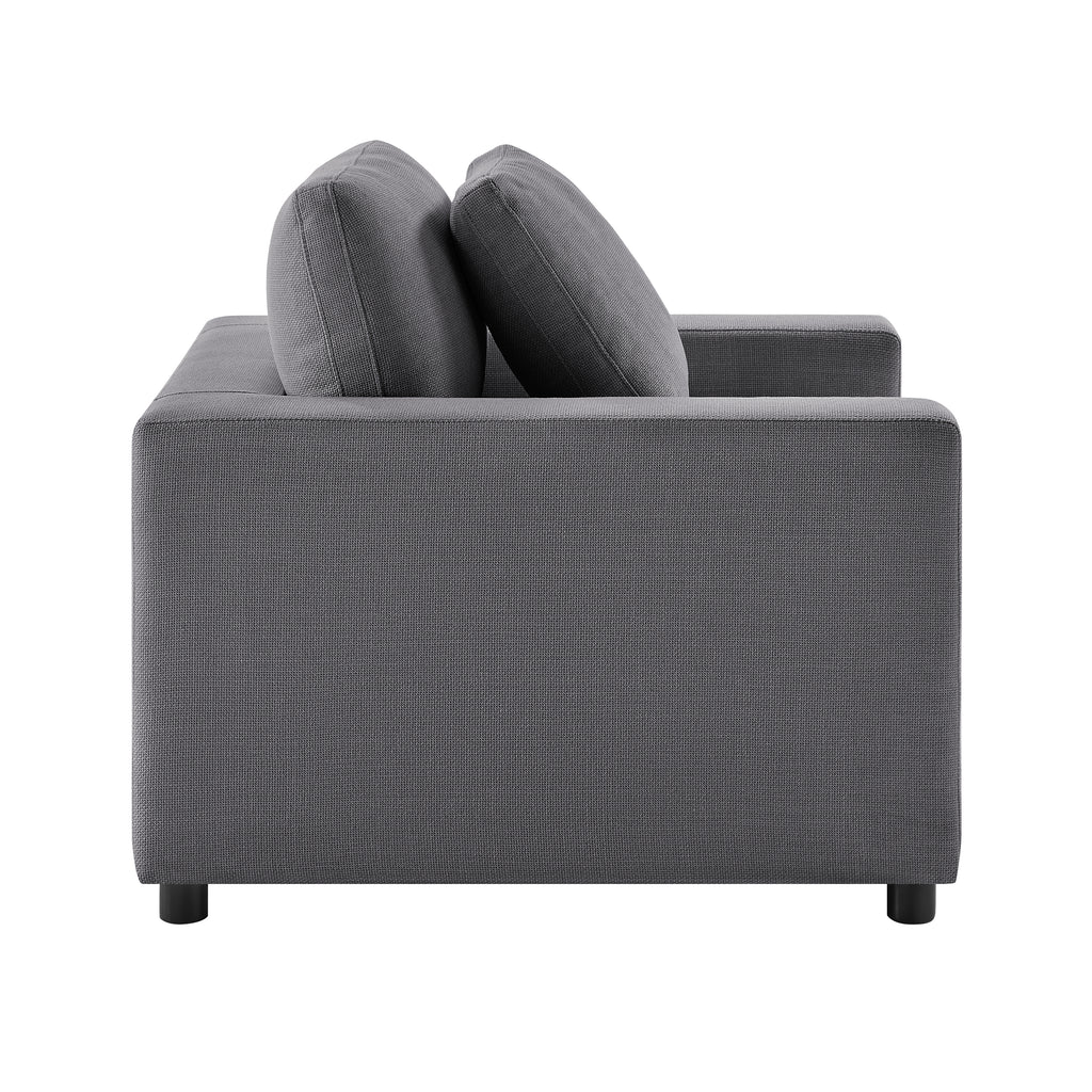 Cassandra Modern Armchair - Charcoal Accent Chair