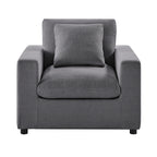 Cassandra Modern Armchair - Charcoal Accent Chair