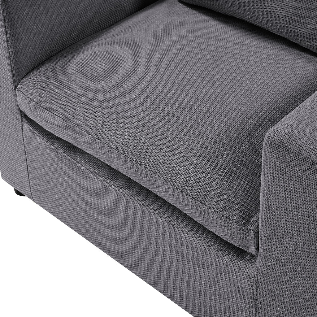 Cassandra Modern Armchair - Charcoal Accent Chair