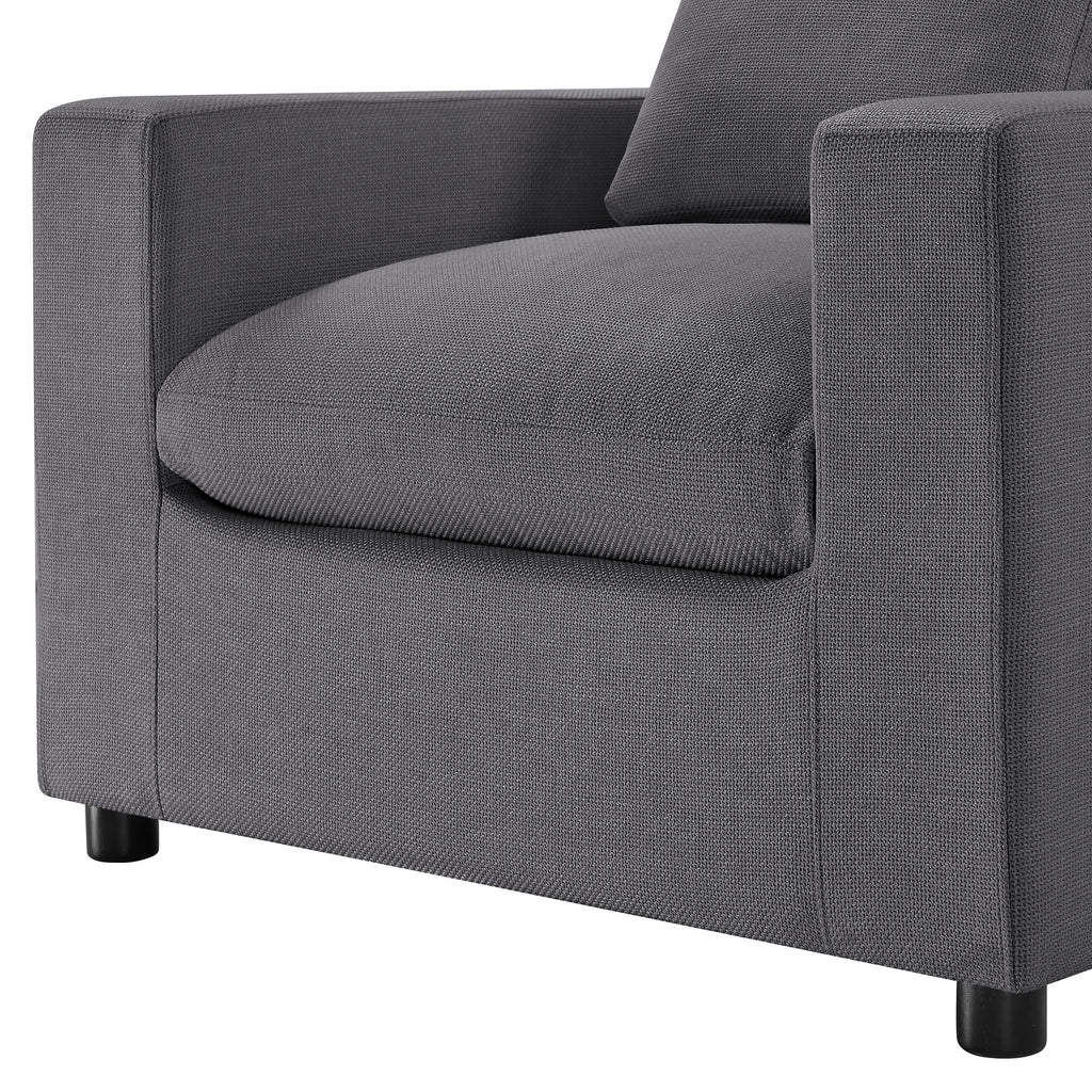 Cassandra Modern Armchair - Charcoal Accent Chair