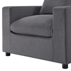 Cassandra Modern Armchair - Charcoal Accent Chair