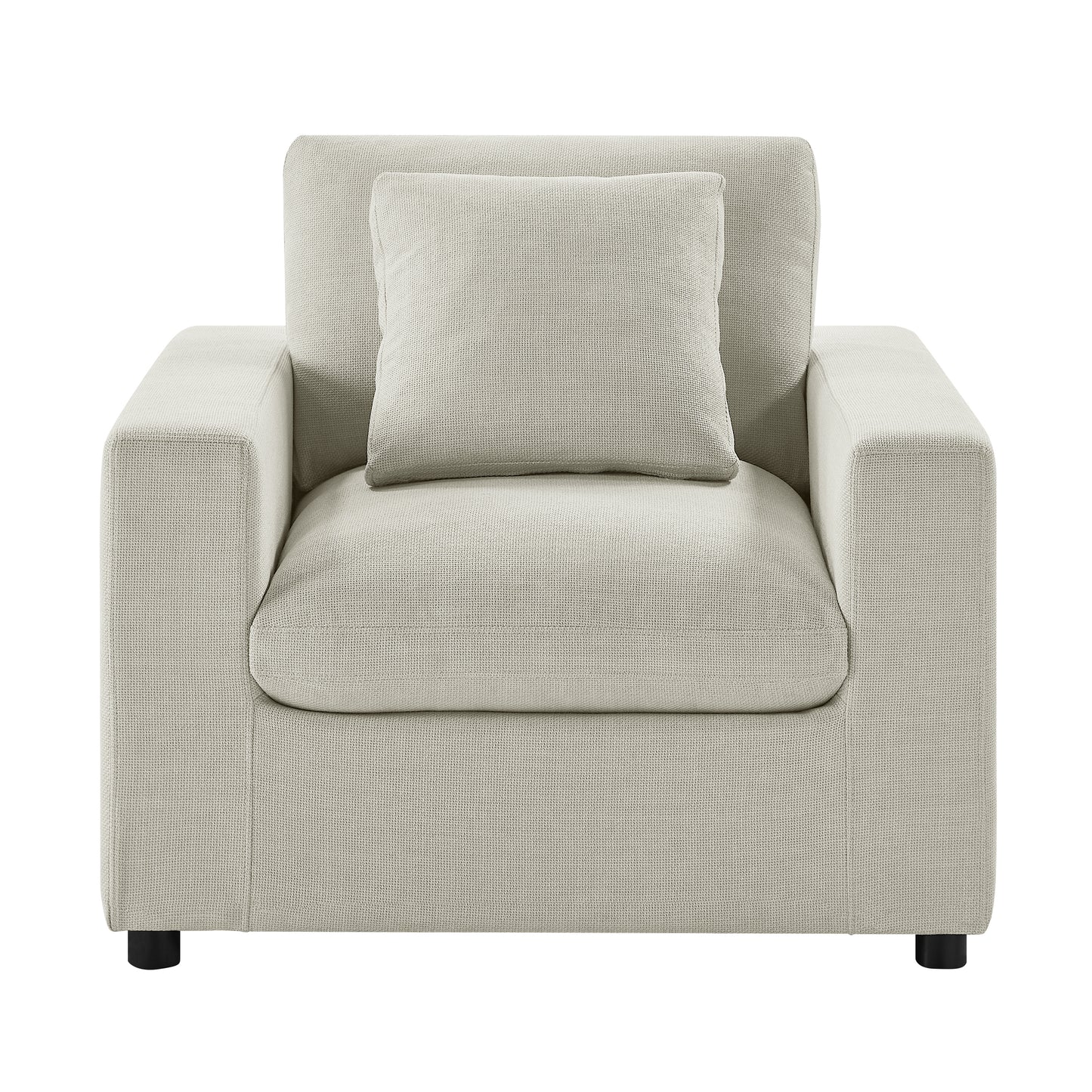 Cassandra Modern Armchair - Beige Accent Chair