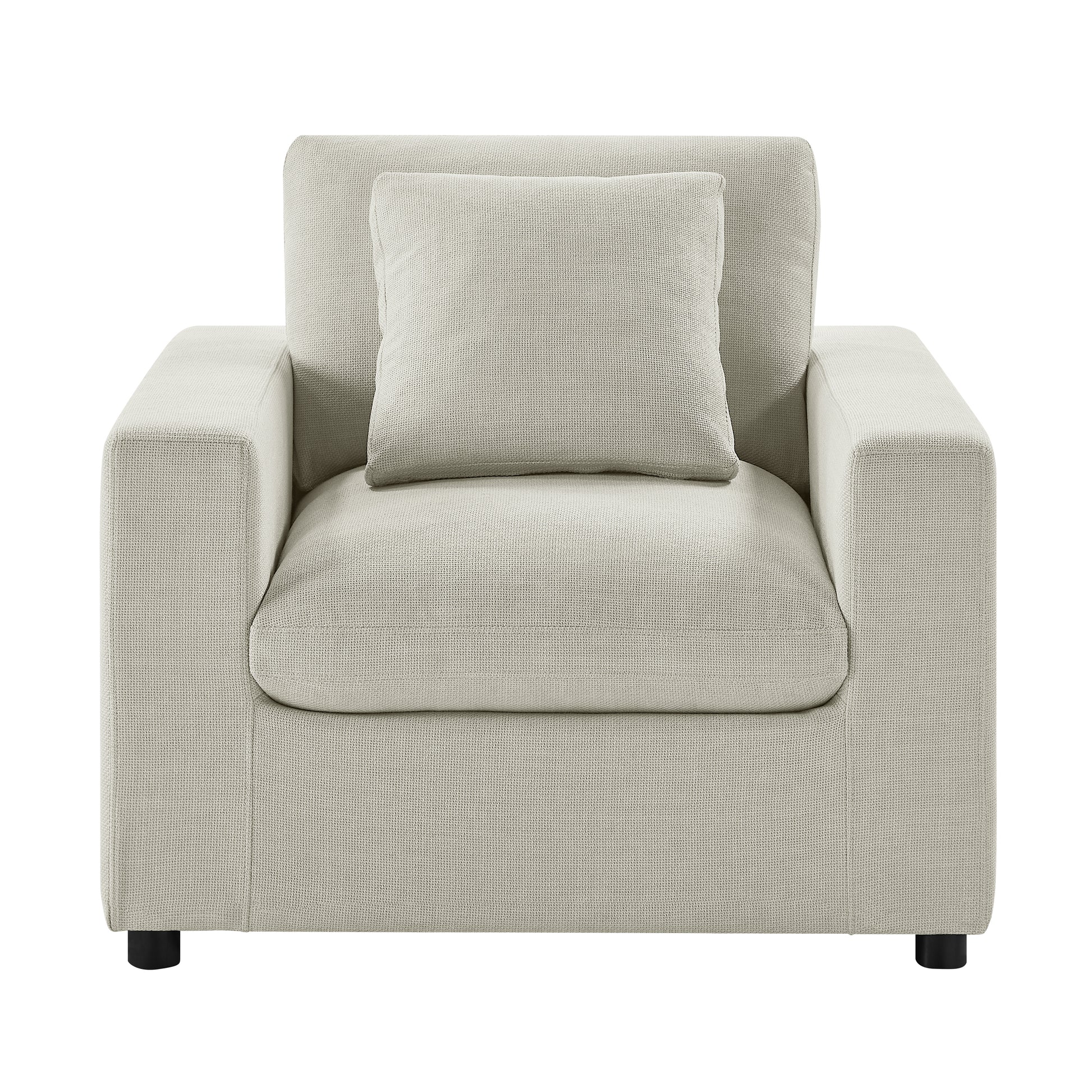 Cassandra Modern Armchair - Beige Accent Chair