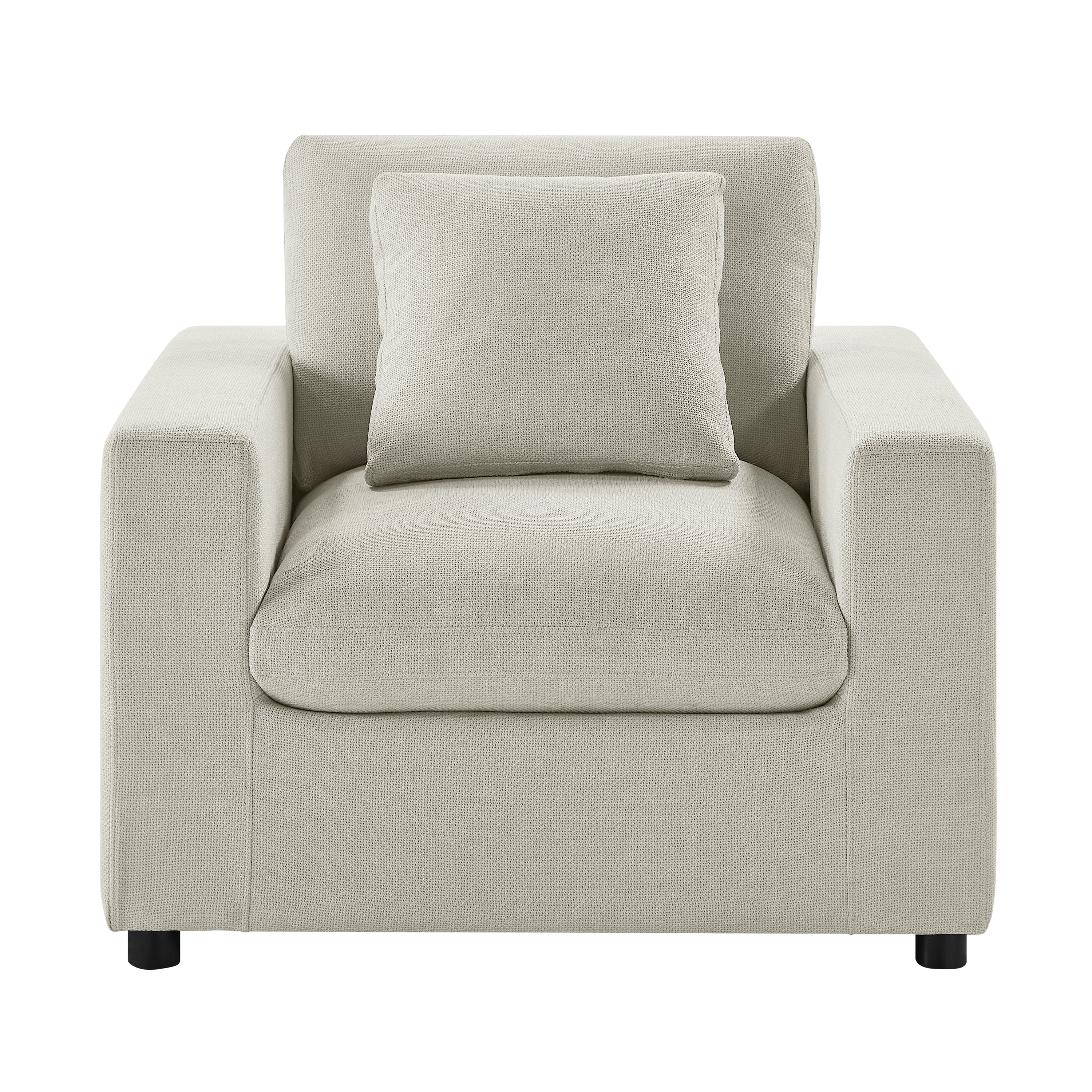 Cassandra Modern Armchair - Beige Accent Chair