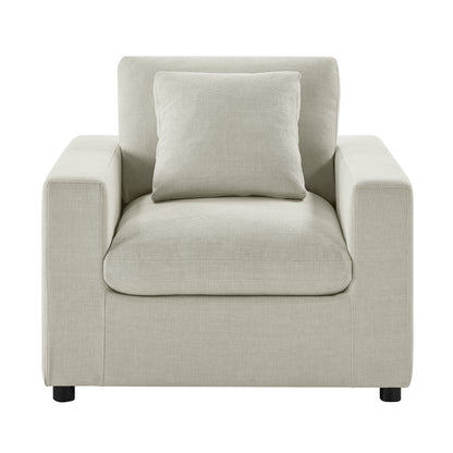 Cassandra Modern Armchair - Beige Accent Chair