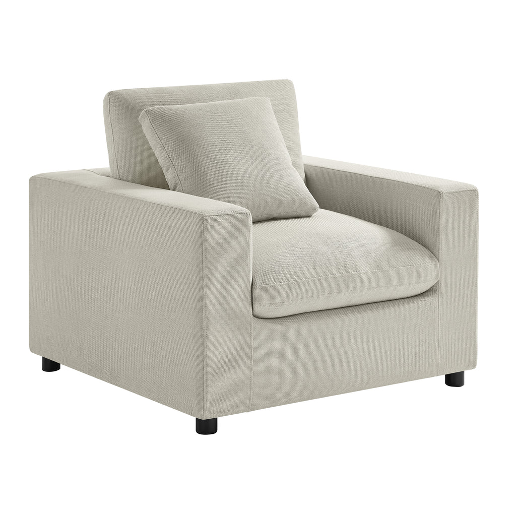 Cassandra Modern Armchair - Beige Accent Chair