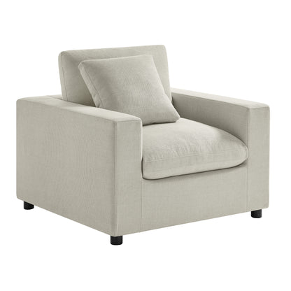 Cassandra Modern Armchair - Beige Accent Chair