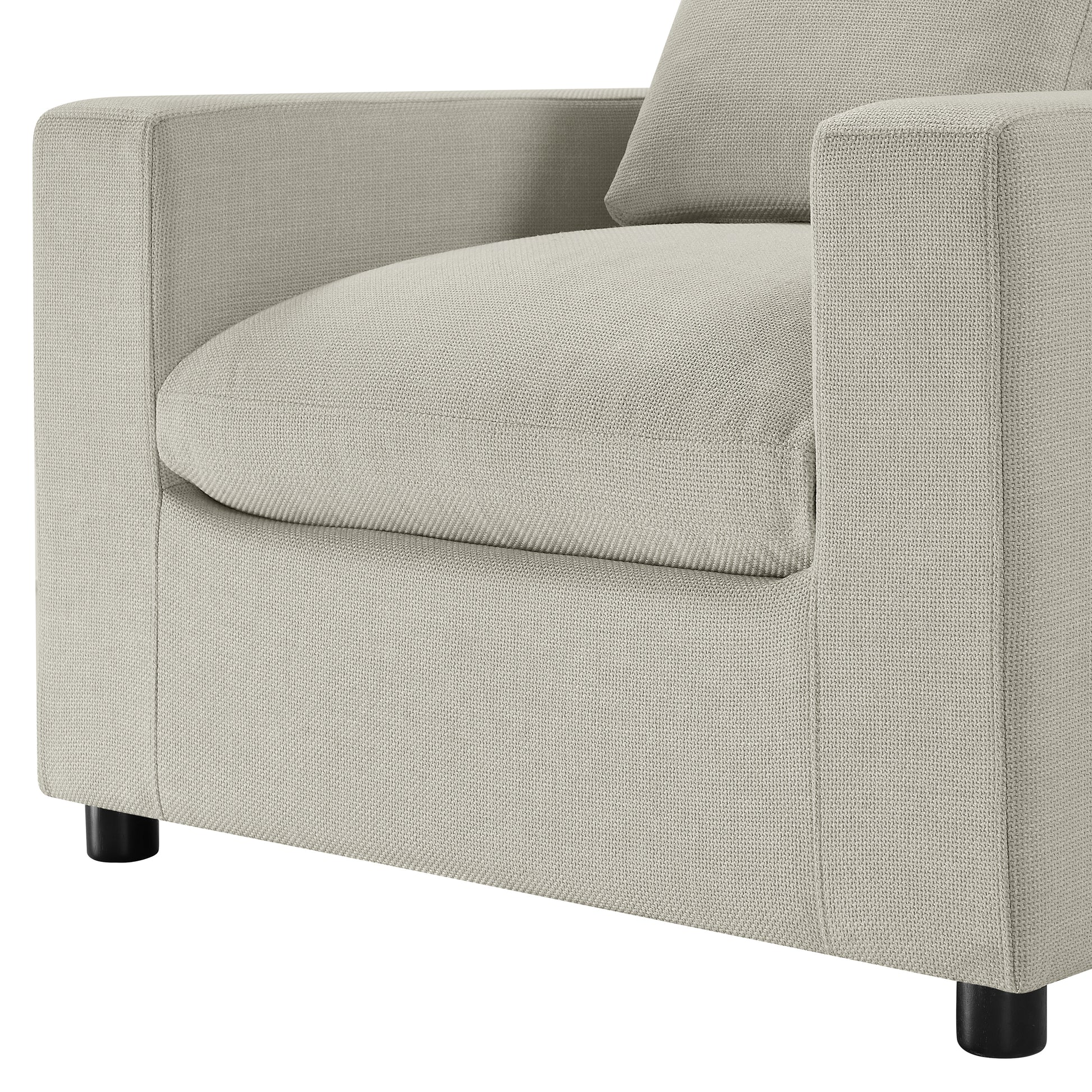 Cassandra Modern Armchair - Beige Accent Chair