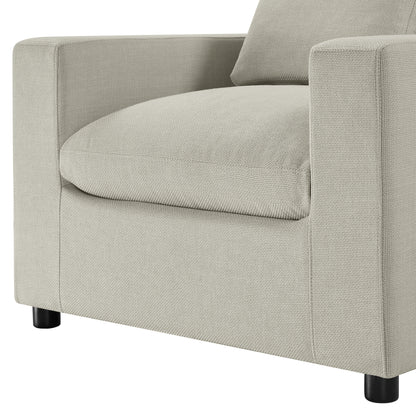 Cassandra Modern Armchair - Beige Accent Chair