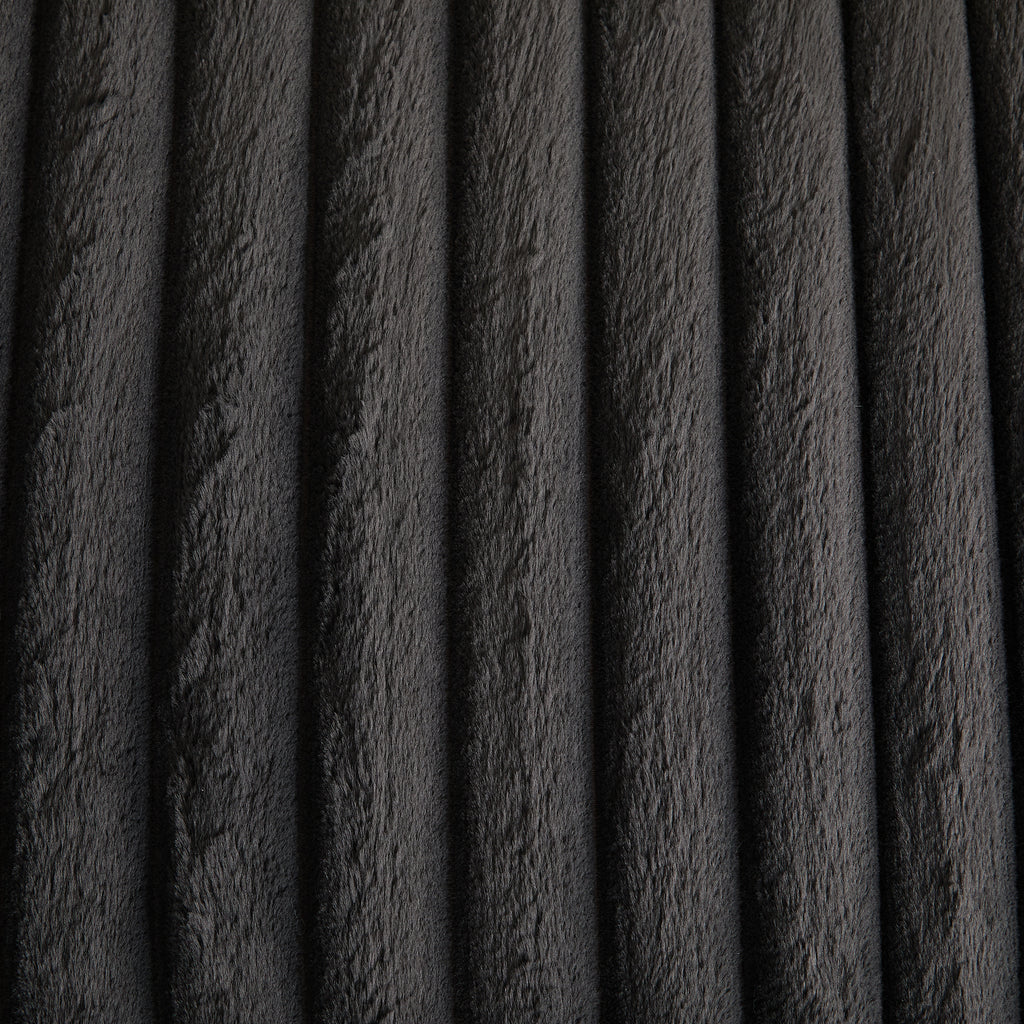 49.2' Wide Faux Fur Flip Top Storage Bench with Black Metal Legs, Bed End Stool Foot Rest for Living Room Entryway Dorm Bedroom,Charcoal